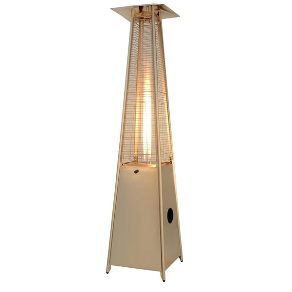 91" Tall Quartz Glass Tube Heater - Stainless Steel - Image 2